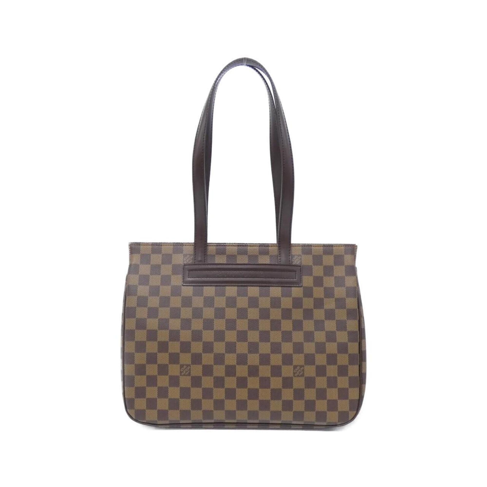Louis Vuitton Damier Canvas Ebene Coated Canvas Leather Handbag