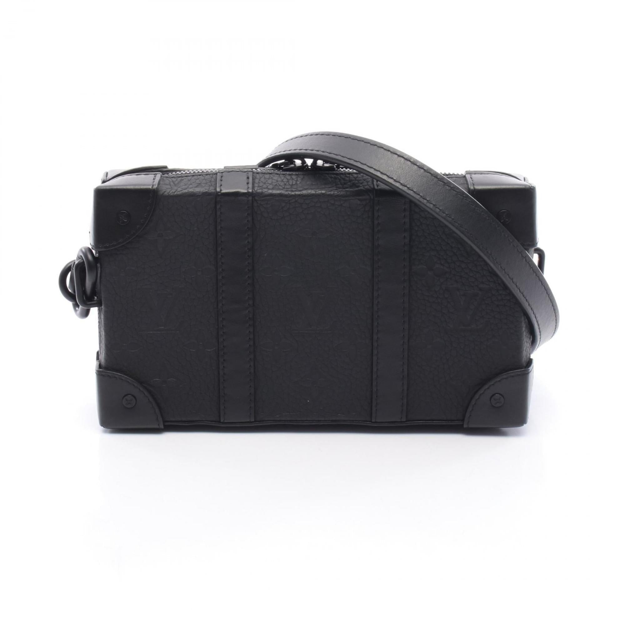 Louis Vuitton Taurillon Black Monogram Noir Leather Shoulder Bag