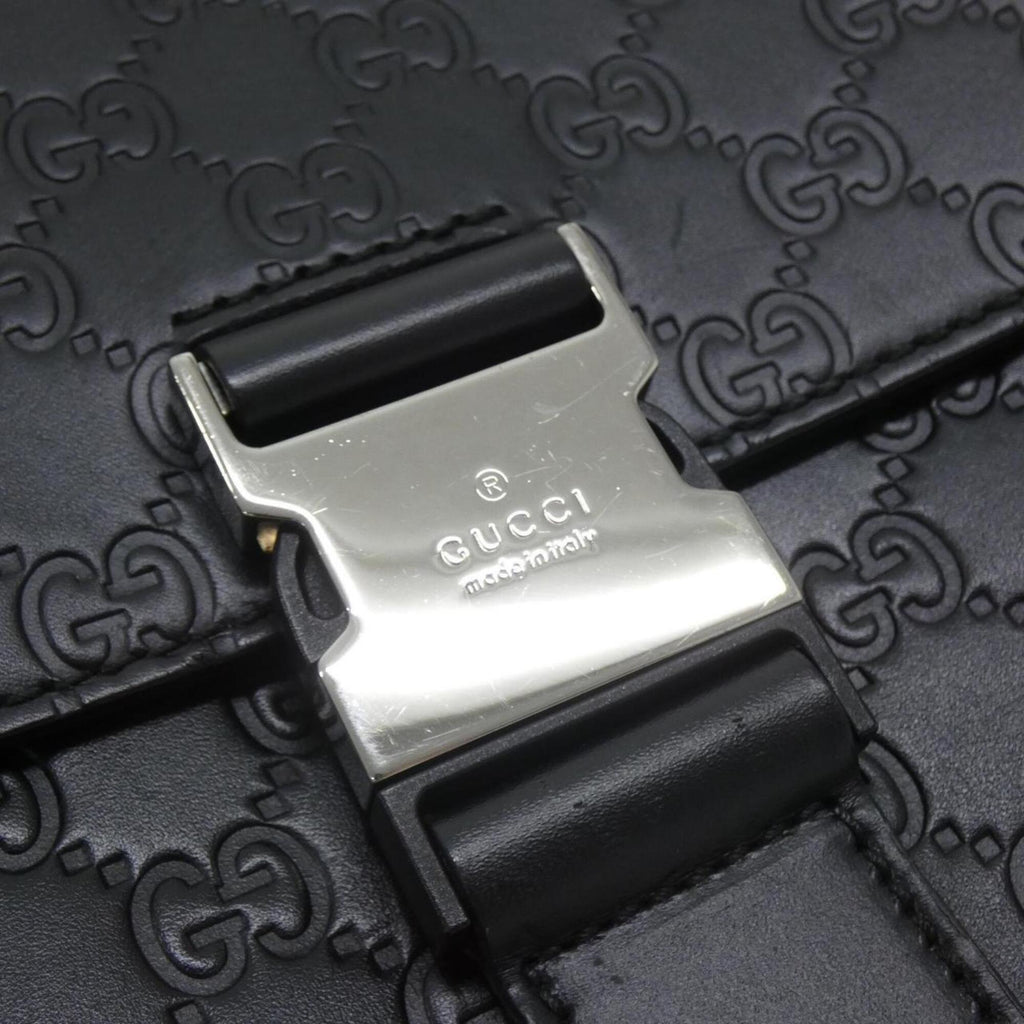 Gucci Black Leather Shoulder Bag (Pre-Owned)