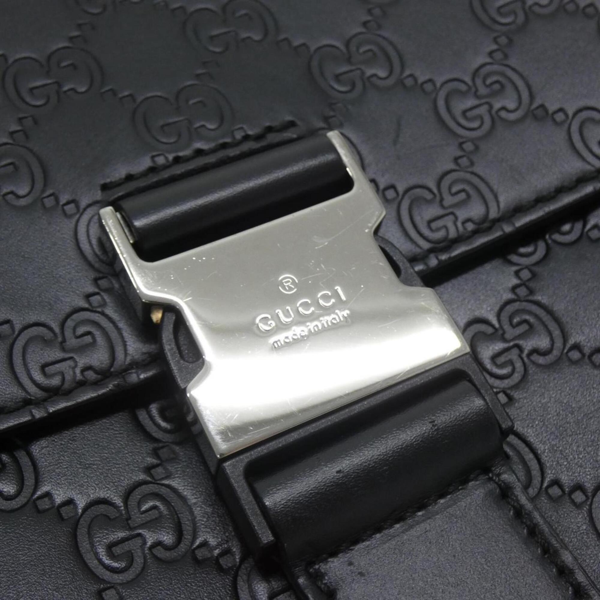 Gucci Black Leather Shoulder Bag (Pre-Owned)