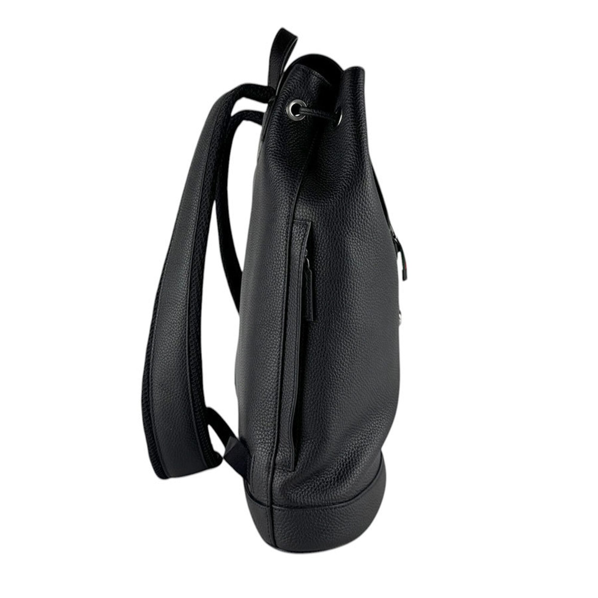 Gucci Black Leather Backpack (Pre-Owned)