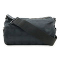 Chanel Black Nylon Jacquard Leather Shoulder Bag Sling Bag