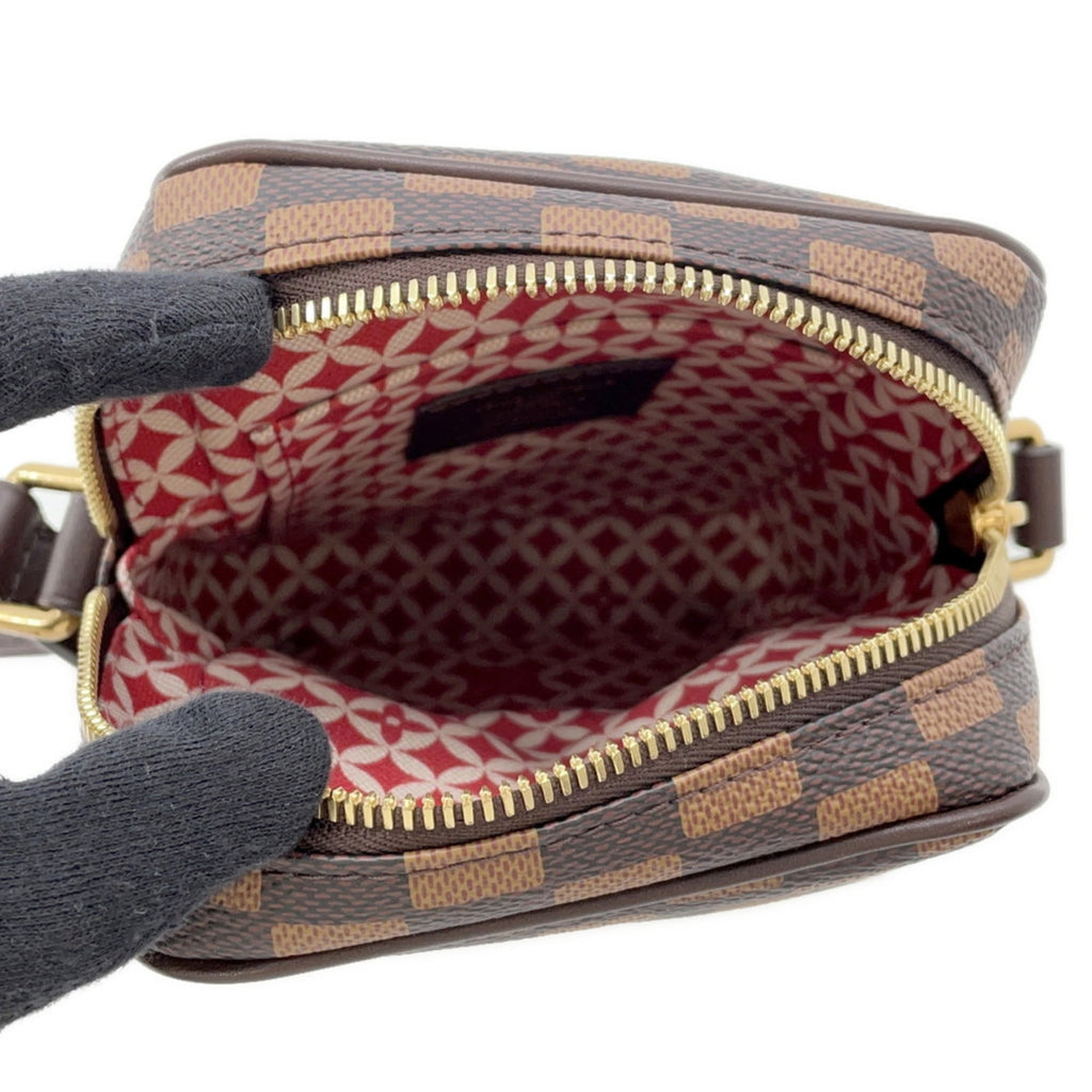 Louis Vuitton Damier Brown Red Color Shoulder Bag