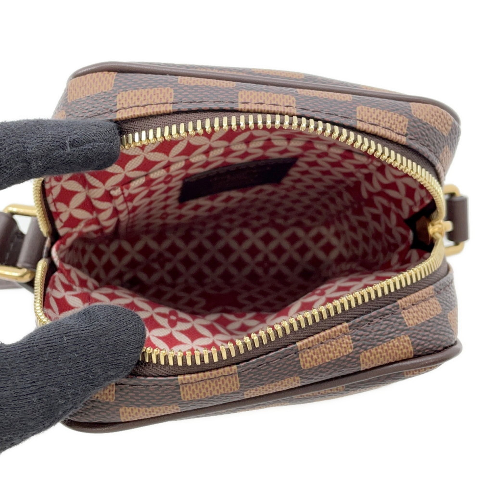 Louis Vuitton Damier Brown Red Color Shoulder Bag