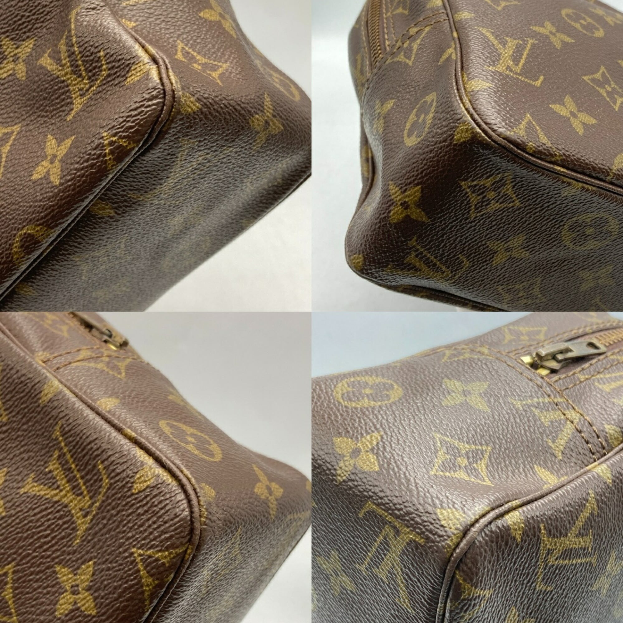 Louis Vuitton Brown Pvc Clutch Bag