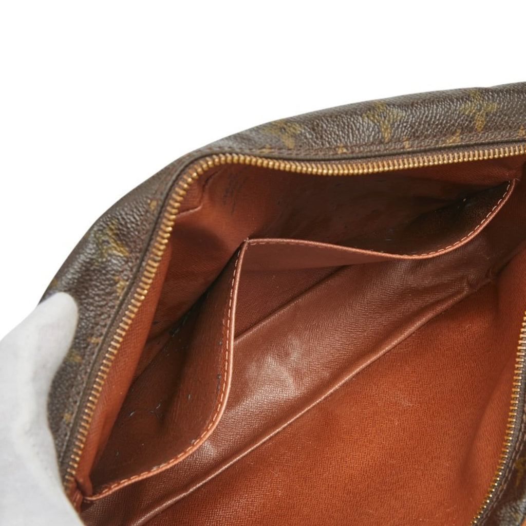 Louis Vuitton Brown Pvc Leather Clutch Bag