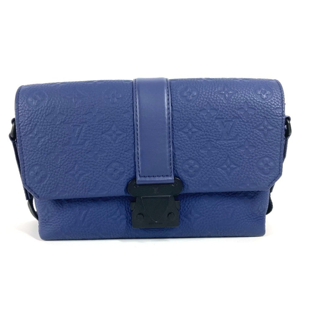 Louis Vuitton Blue Leather Shoulder Bag