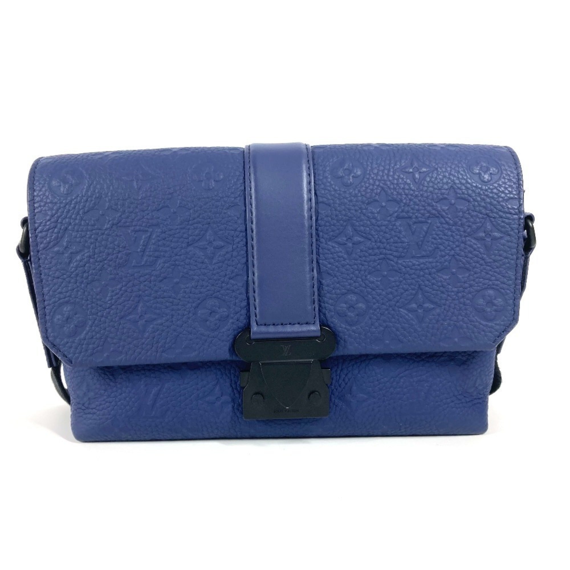 Louis Vuitton Blue Leather Shoulder Bag