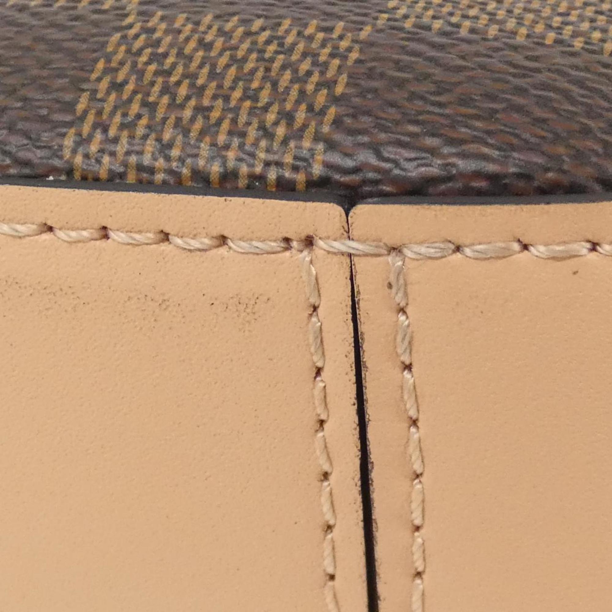 Louis Vuitton Brown Coated Canvas Shoulder Bag