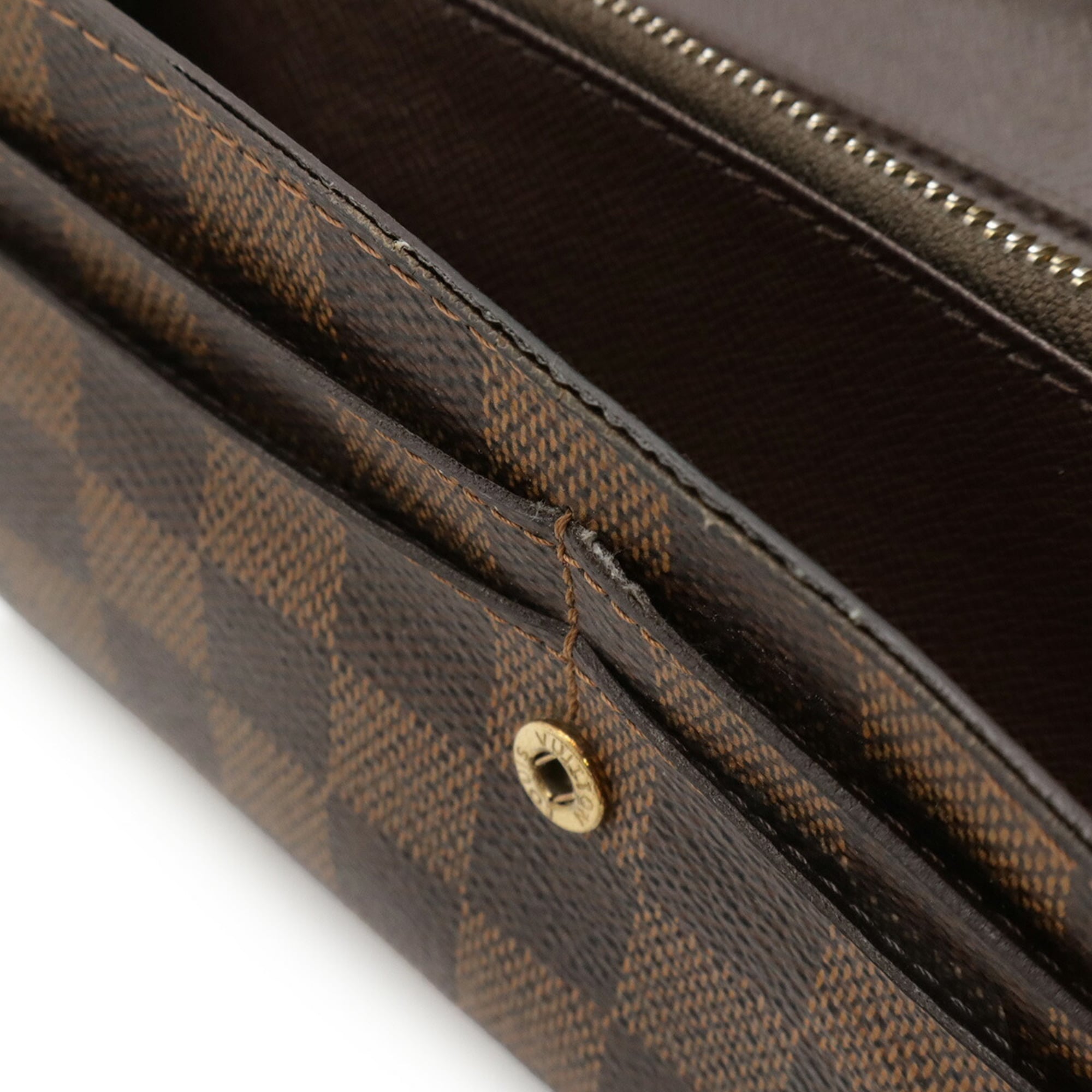 Louis Vuitton Brown Pvc Coated Canvas Damier Canvas Long Wallet