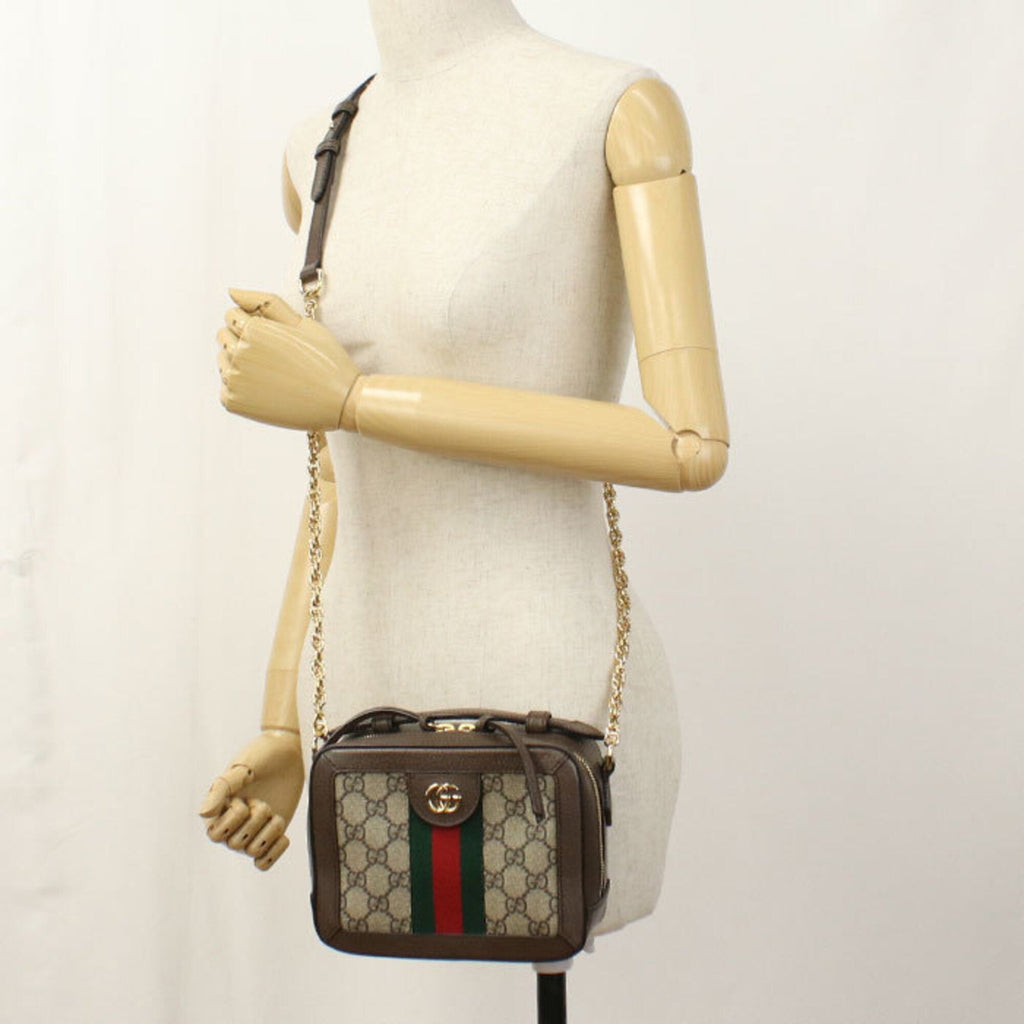 Gucci Beige Pvc Leather Shoulder Bag (Pre-Owned)