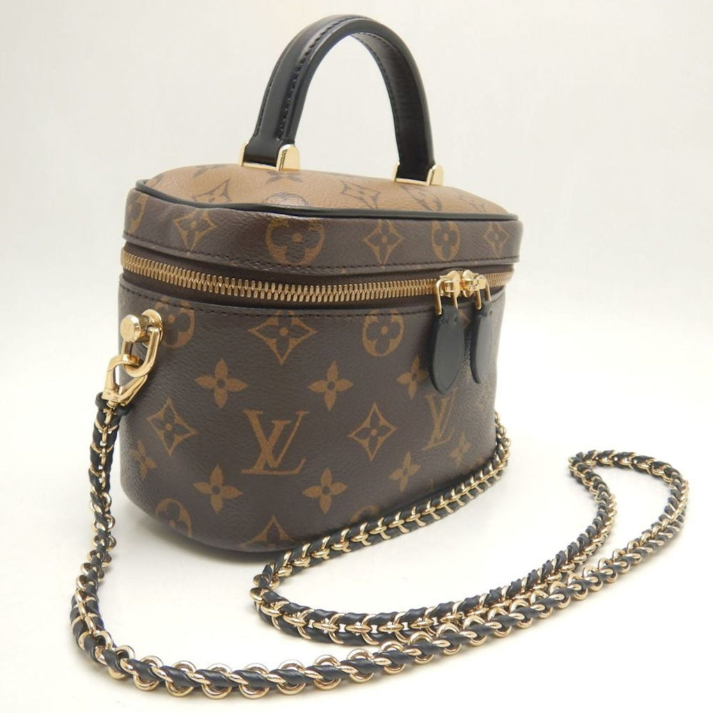 Louis Vuitton Brown Pvc Shoulder Bag Vanity Bag