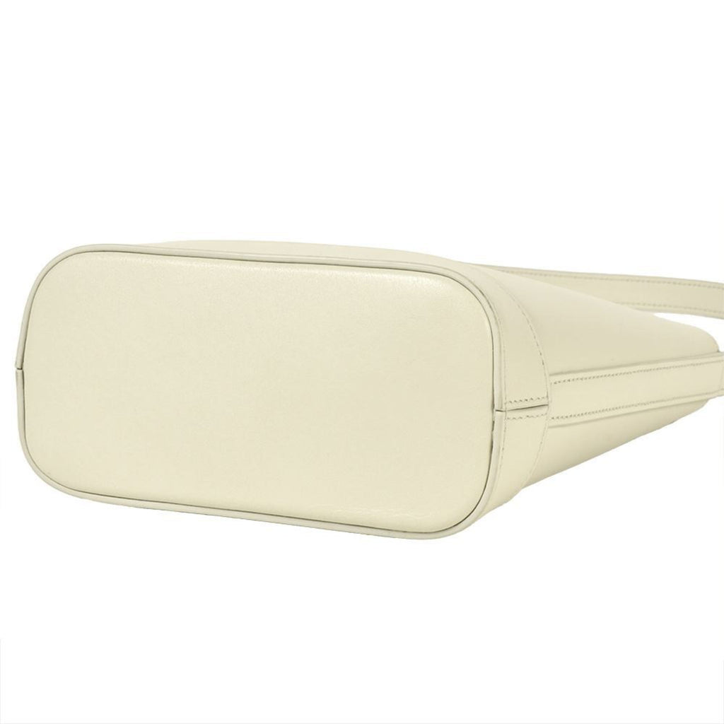 Celine White Leather Shoulder Bag