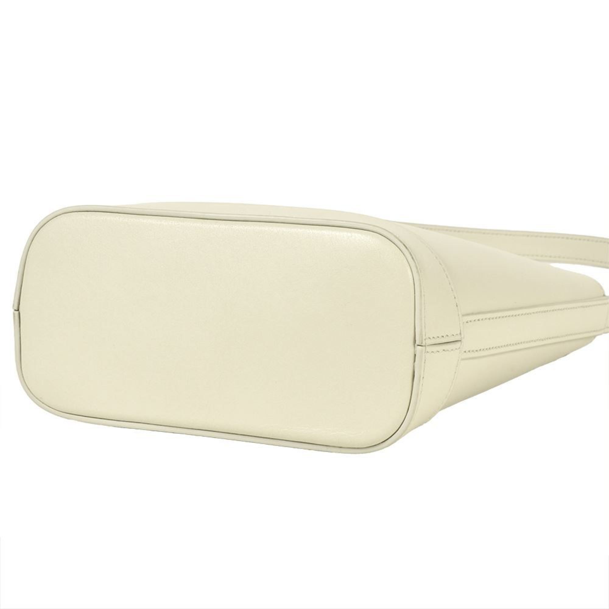 Celine White Leather Shoulder Bag