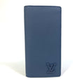 Louis Vuitton Navy Leather Long Wallet