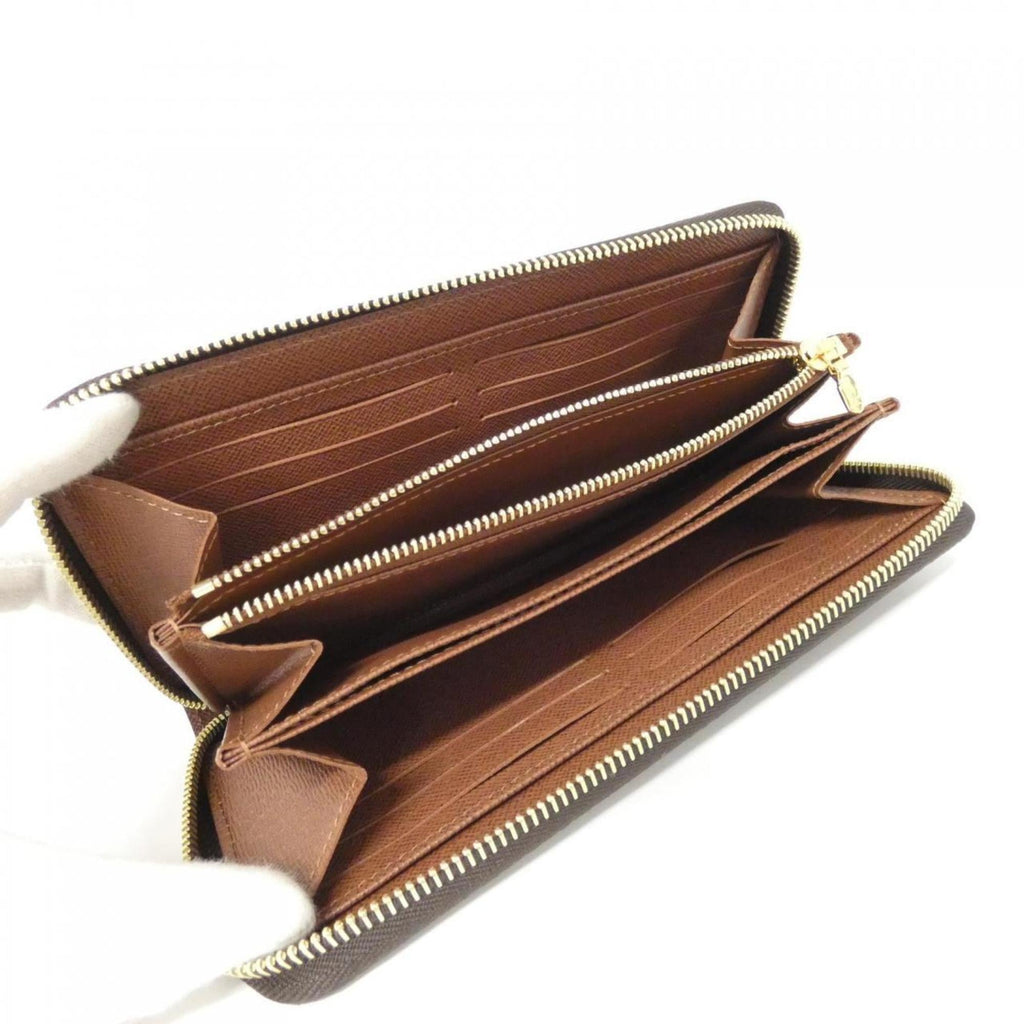 Louis Vuitton Marron Coated Canvas Long Wallet