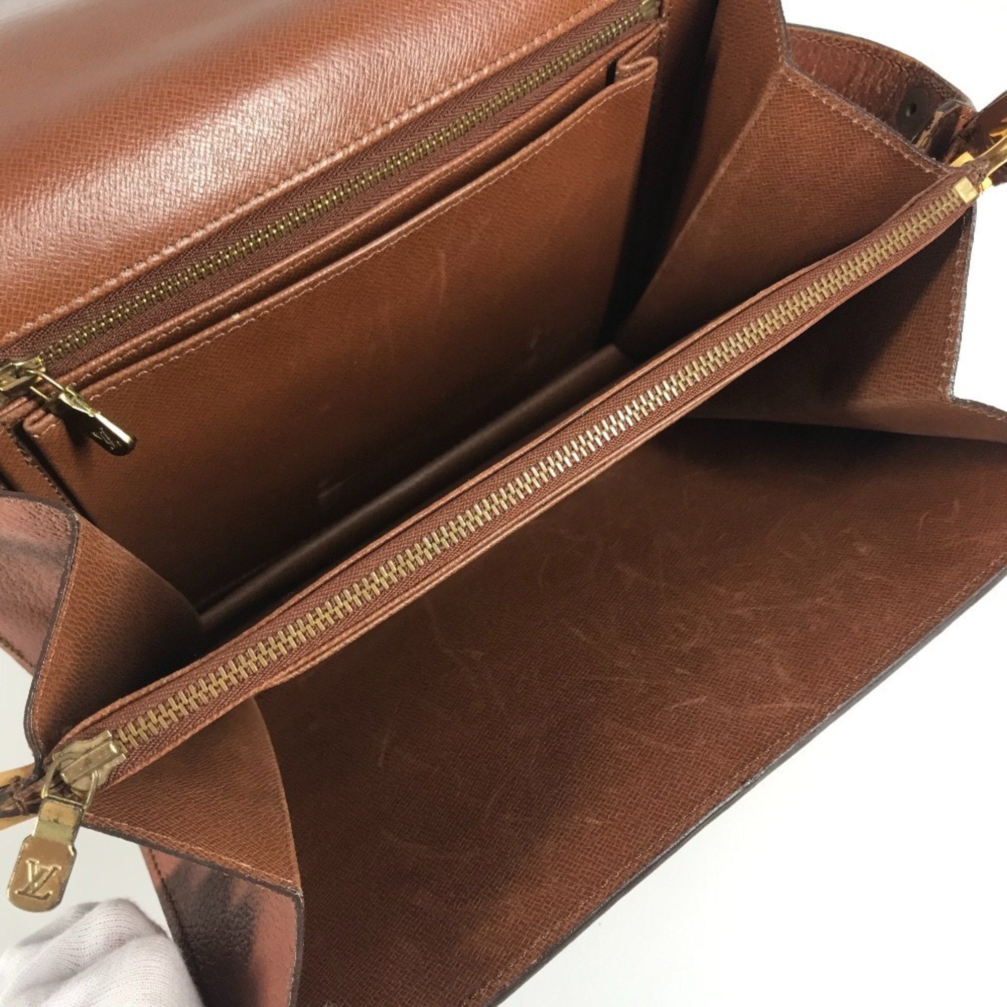 Louis Vuitton Brown Monogram Canvas Pochette Shoulder Bag