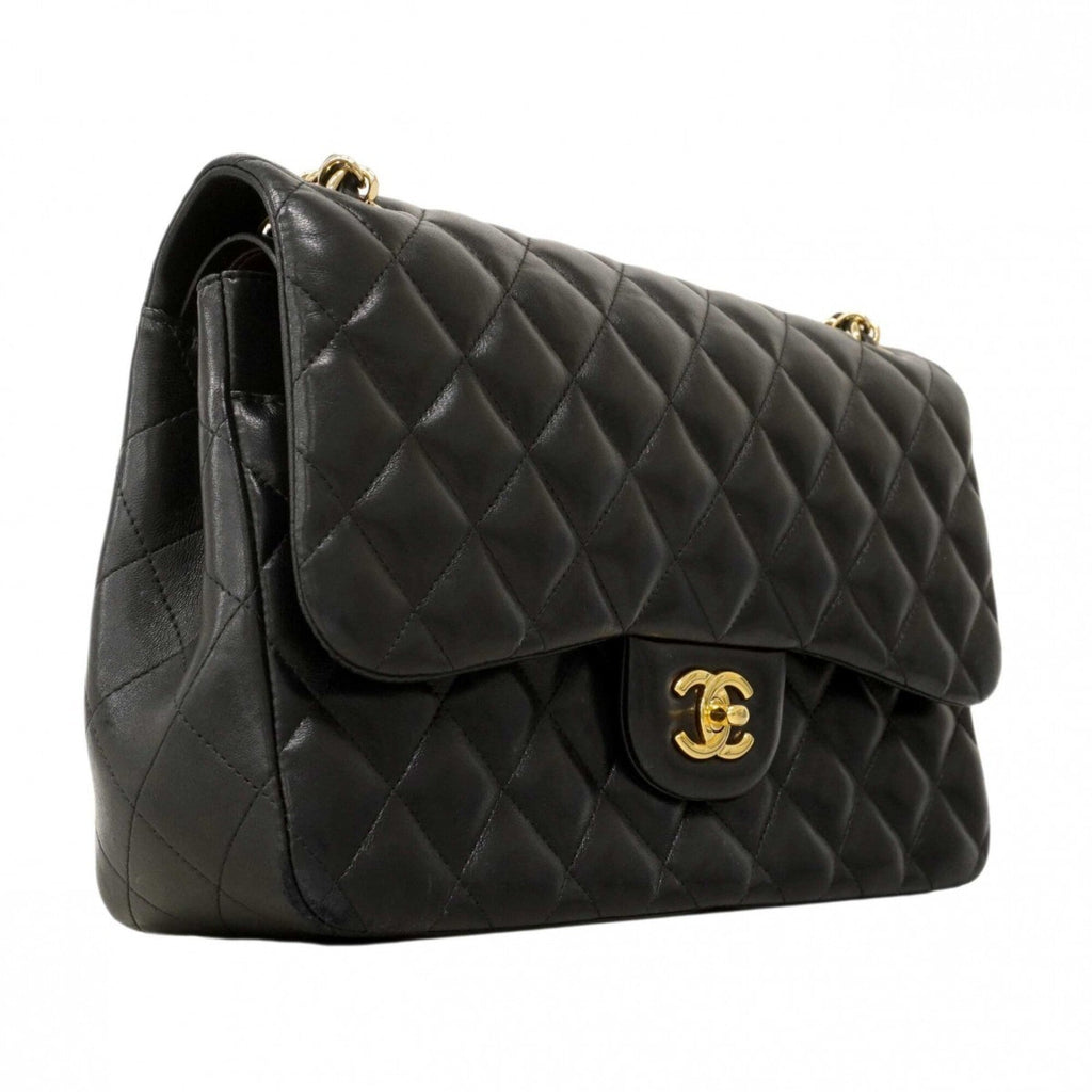Chanel Black Leather Shoulder Bag