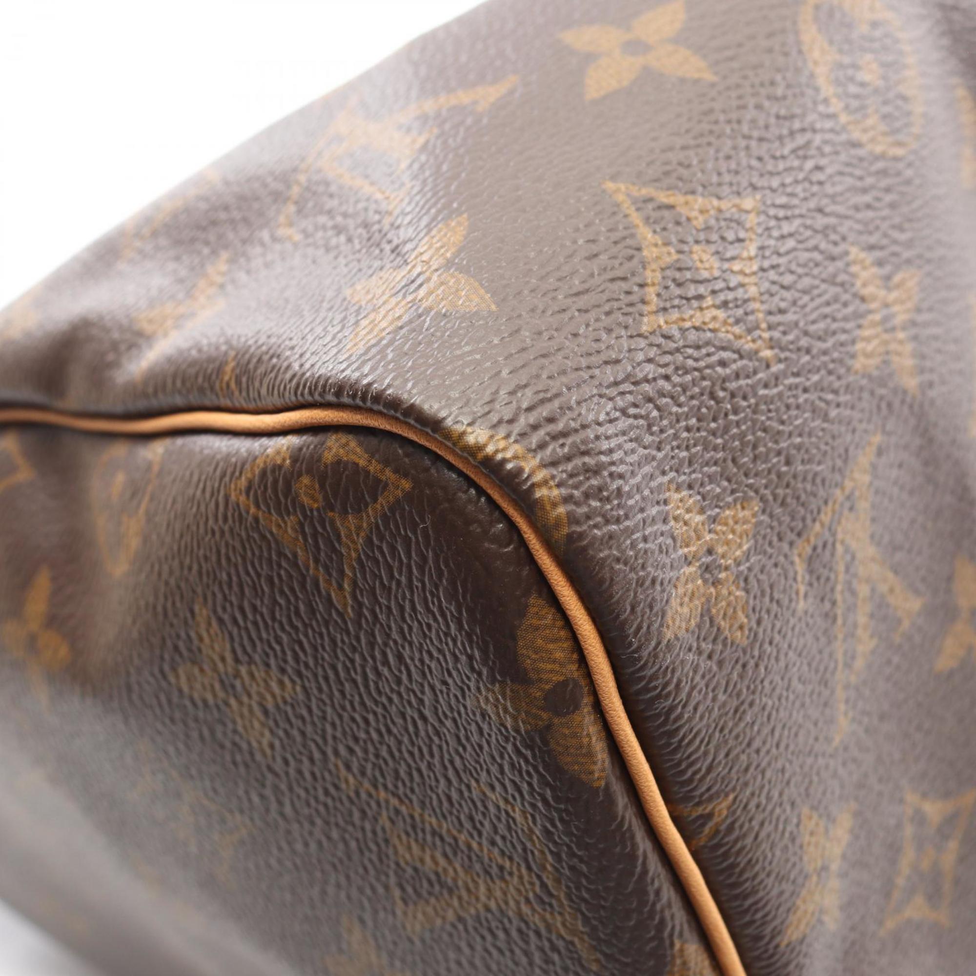 Louis Vuitton Brown Monogram Coated Canvas Leather Handbag