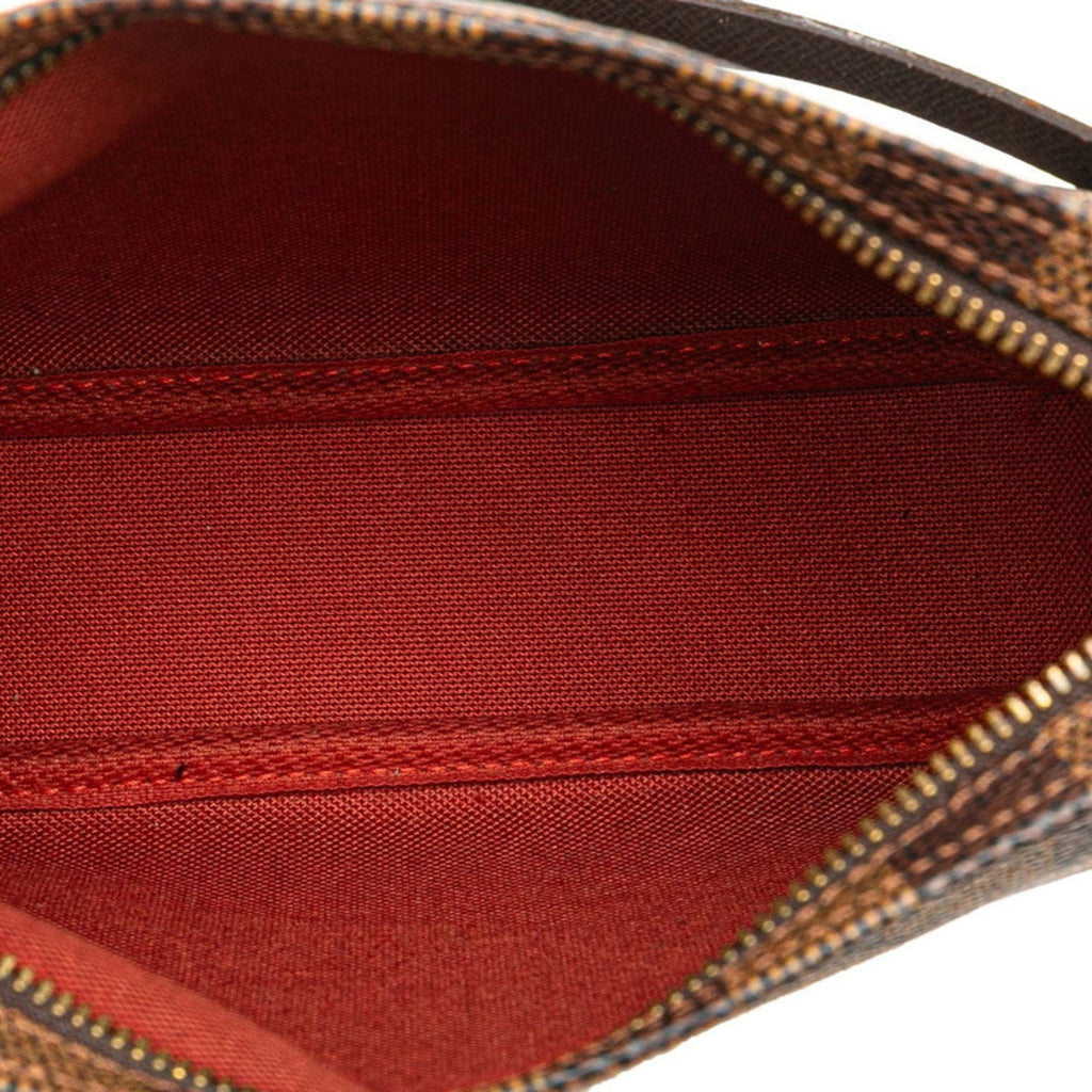 Louis Vuitton Brown Pvc Leather Handbag Pouch