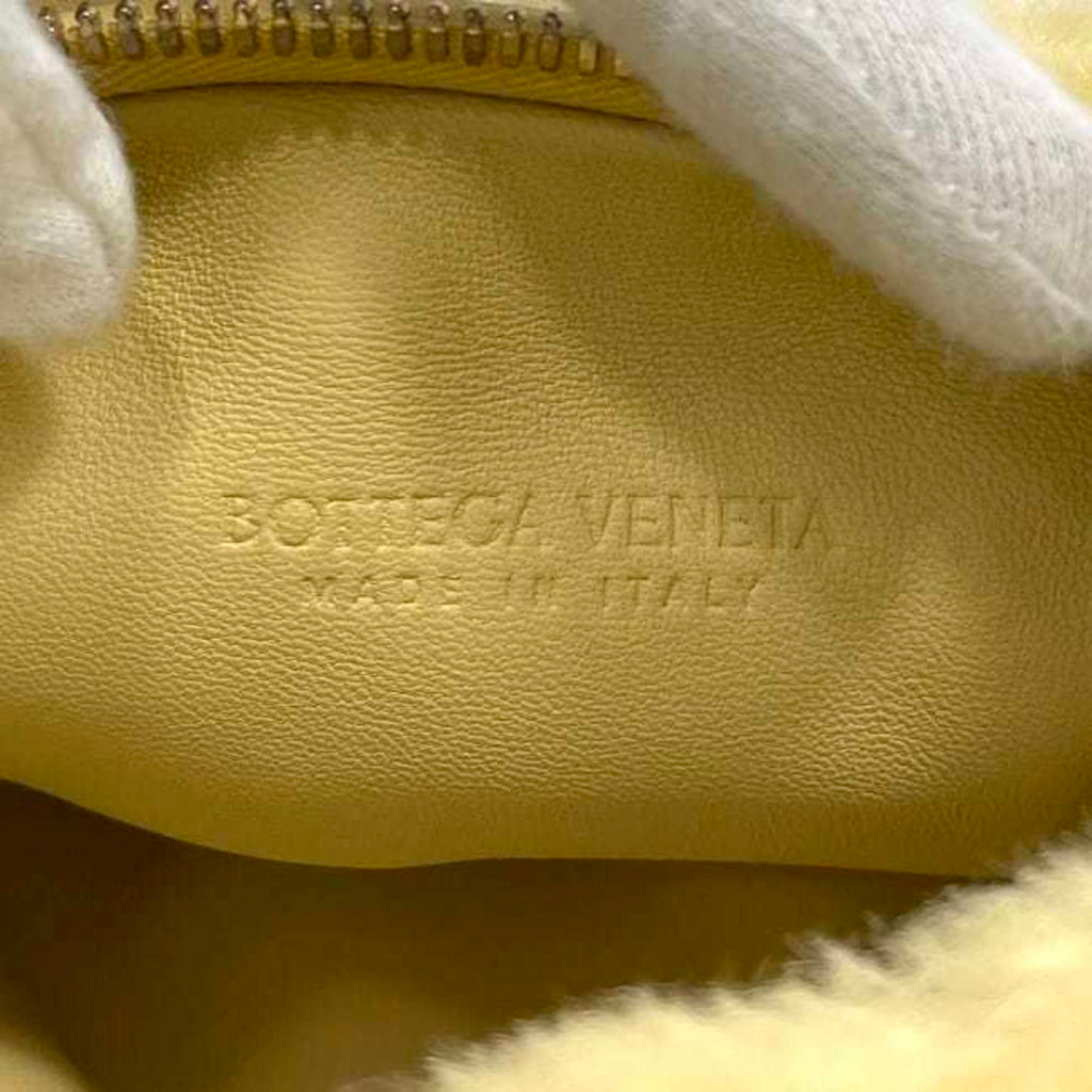 Bottega Veneta Beige Yellow Fur Handbag