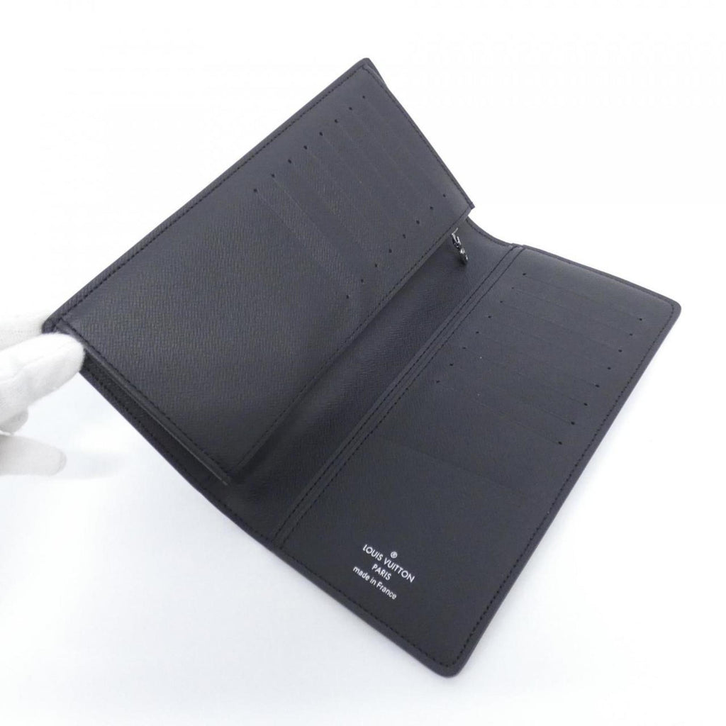 Louis Vuitton Black Coated Canvas Long Wallet