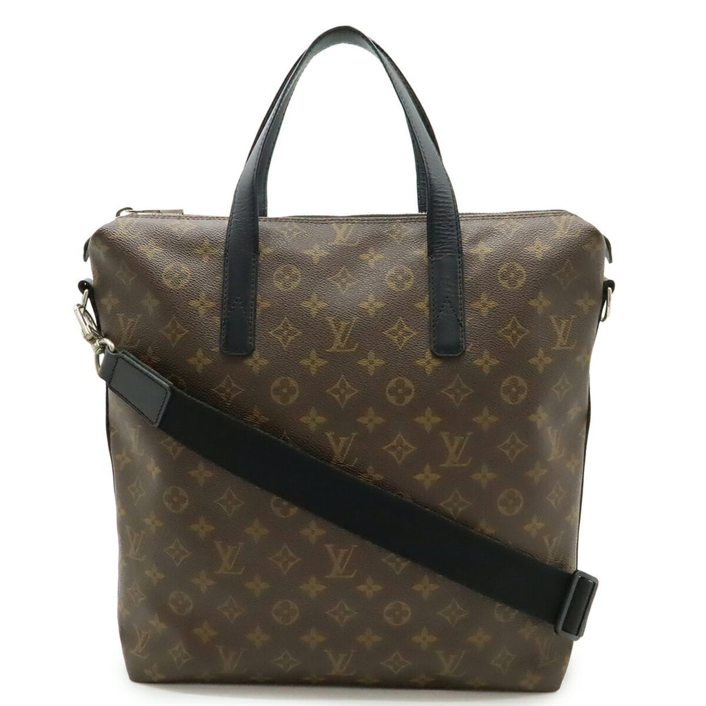 Louis Vuitton Black Brown Monogram Monogram Shoulder Bag Tote Bag