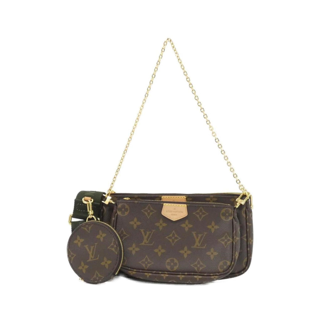 Louis Vuitton Brown Khaki Coated Canvas Pochette Shoulder Bag