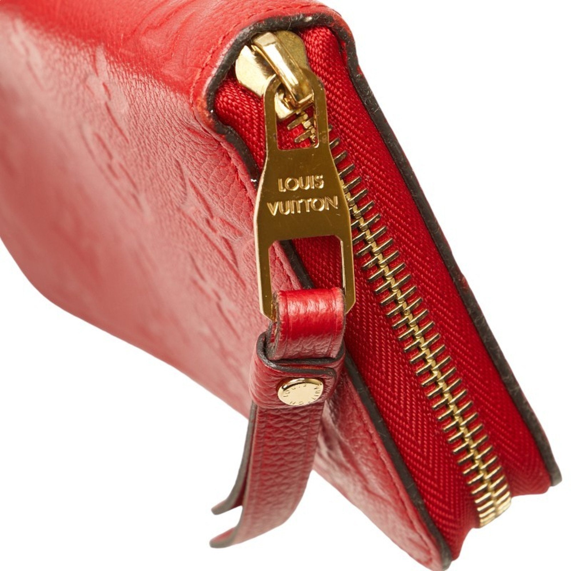 Louis Vuitton Auriane Red Color Leather Coin Purse/Coin Case