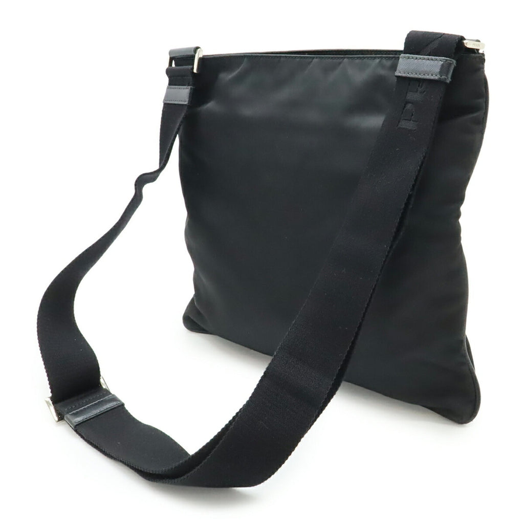 Prada Black Nero Nylon Leather Shoulder Bag