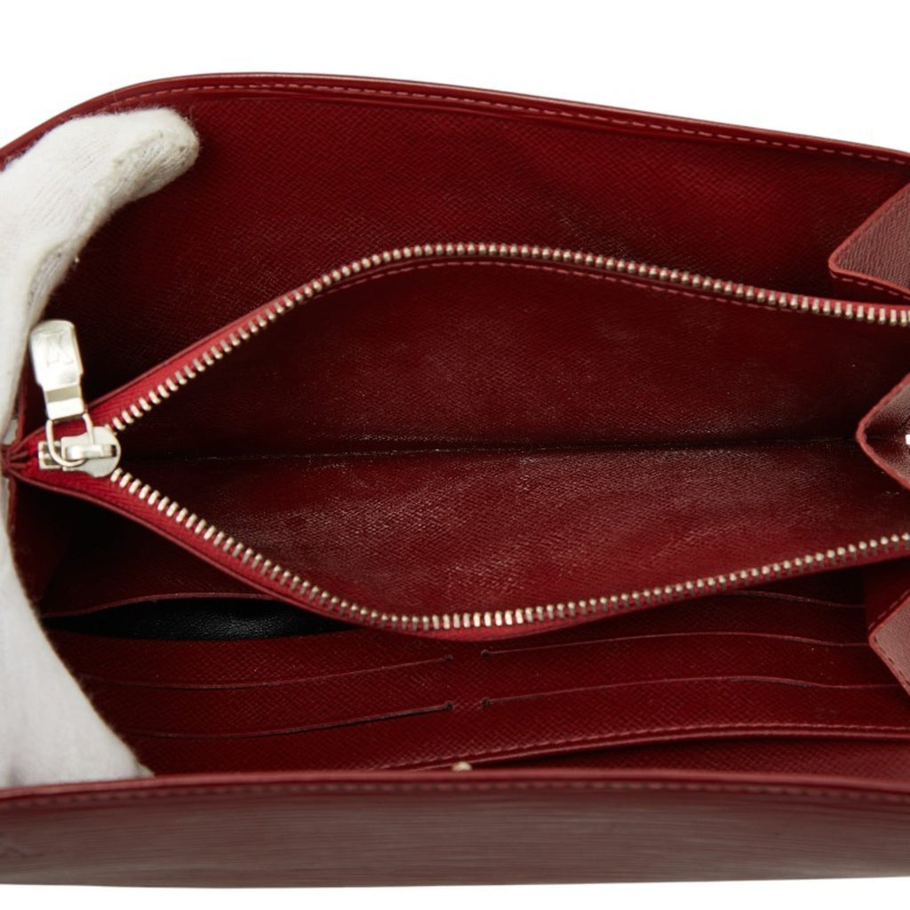 Louis Vuitton Red Color Cuir Ombre Leather Wallet