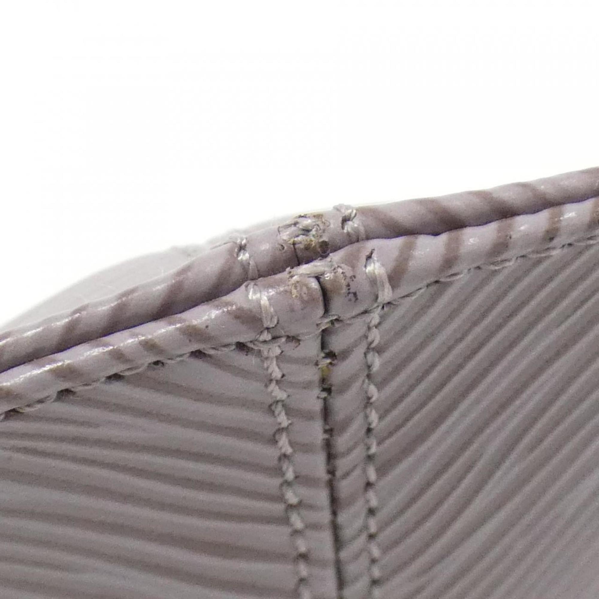 Louis Vuitton Purple Silver Leather Pochette Pouch