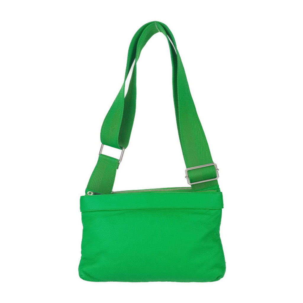 Bottega Veneta Green Leather Shoulder Bag