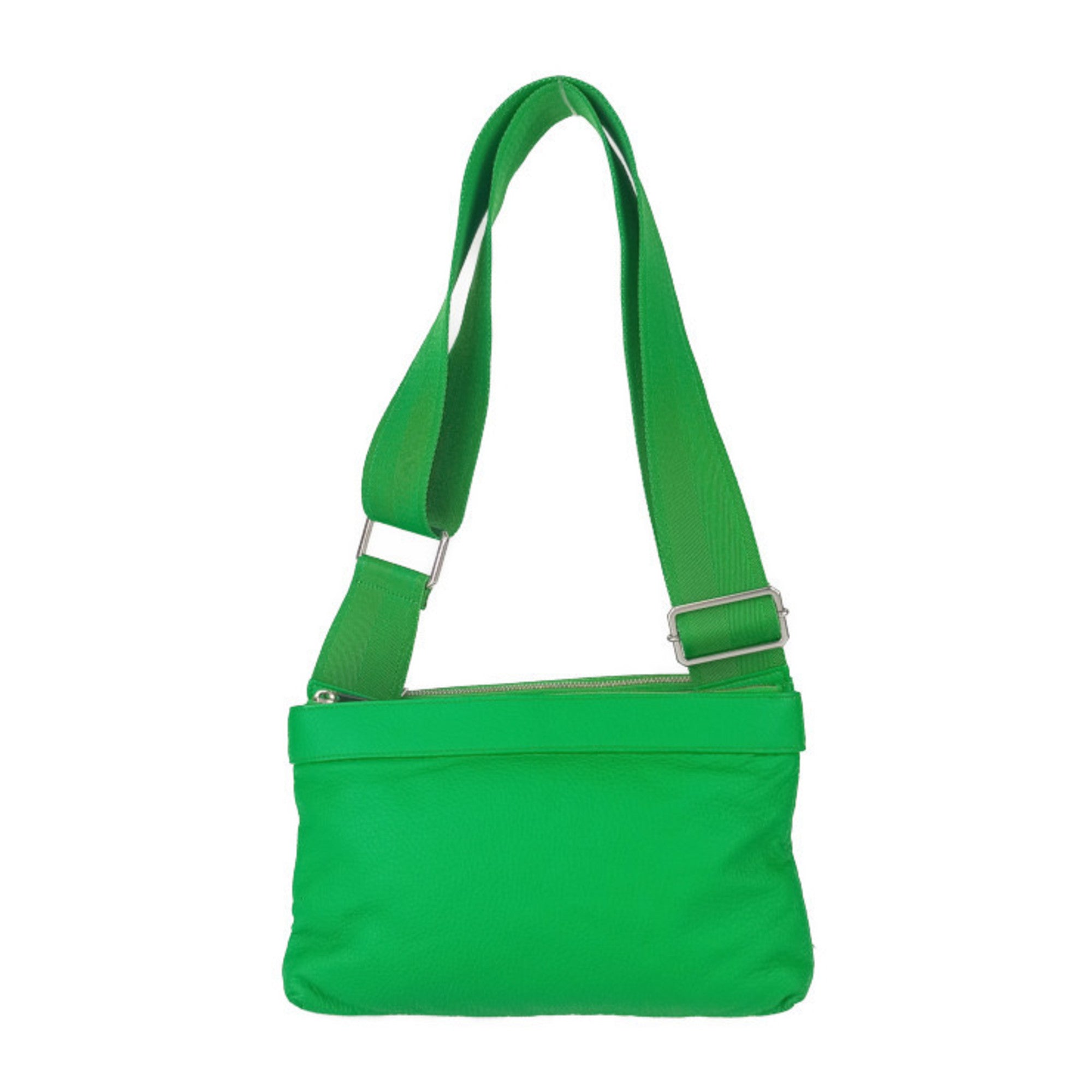 Bottega Veneta Green Leather Shoulder Bag