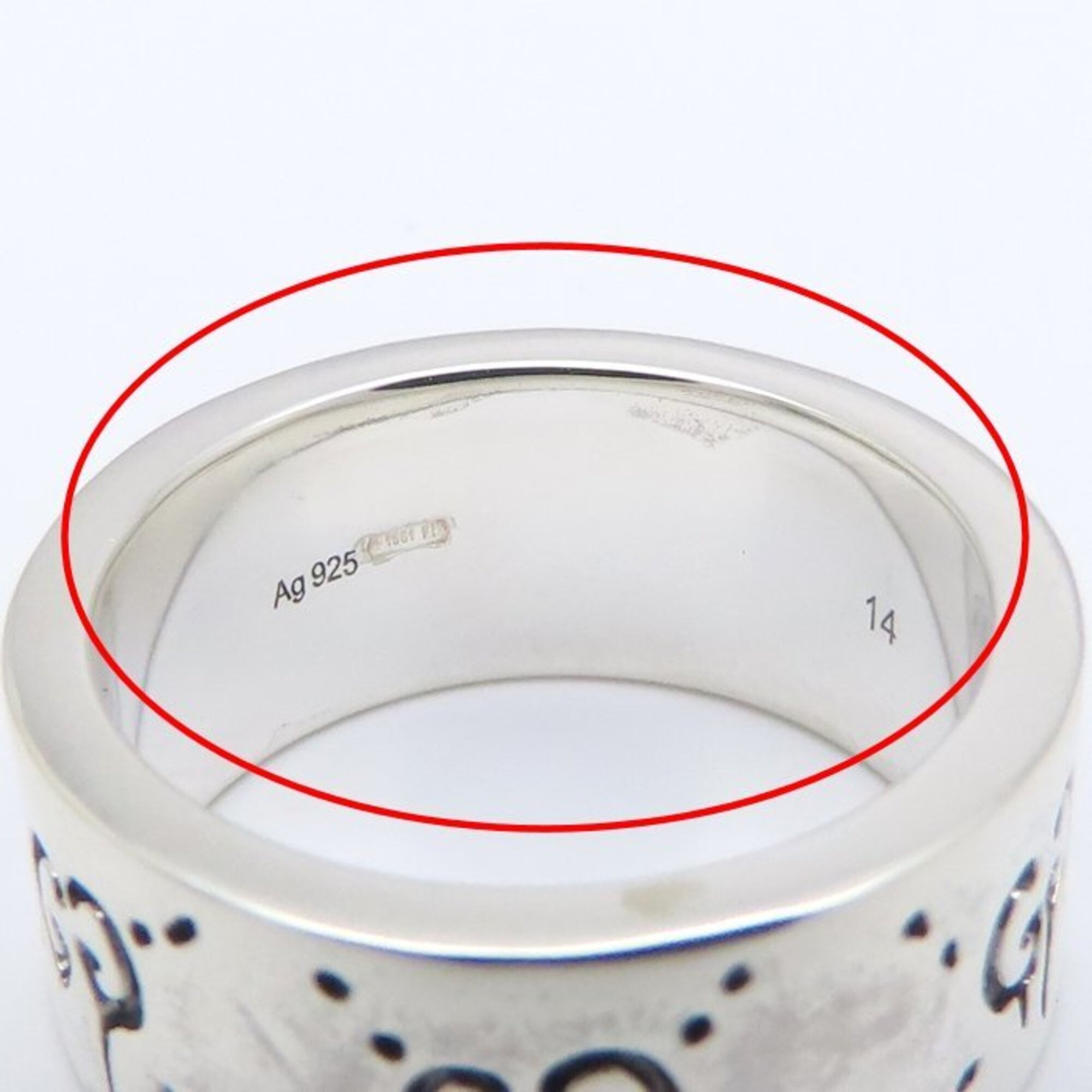 Gucci Silver 925 Band Ring (Pre-Owned)