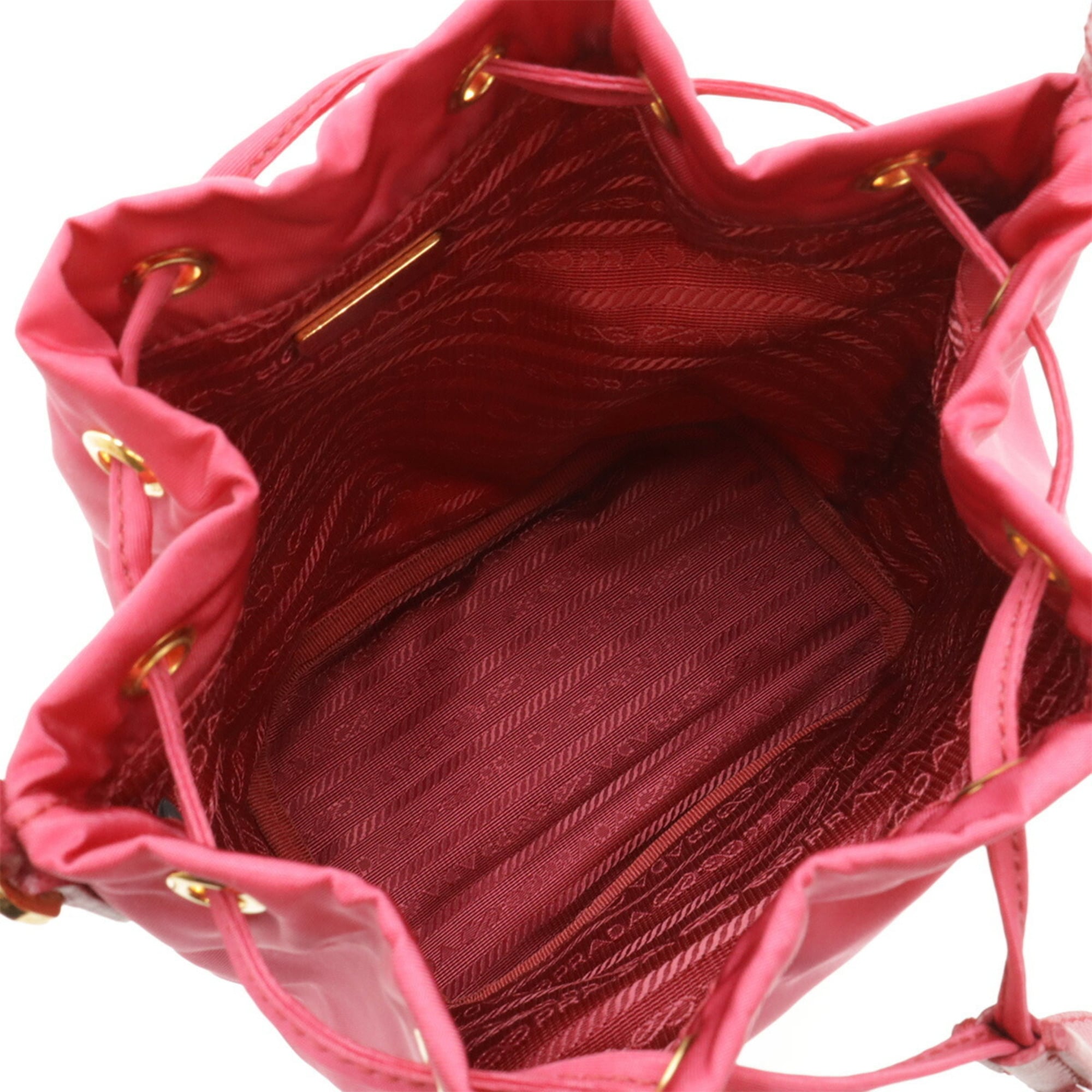 Prada Pink Nylon Handbag Shoulder Bag