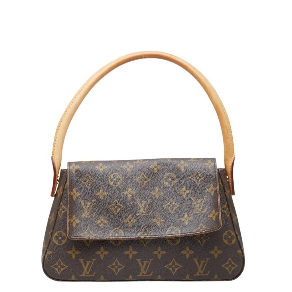 Louis Vuitton Brown Pvc Leather Handbag Shoulder Bag