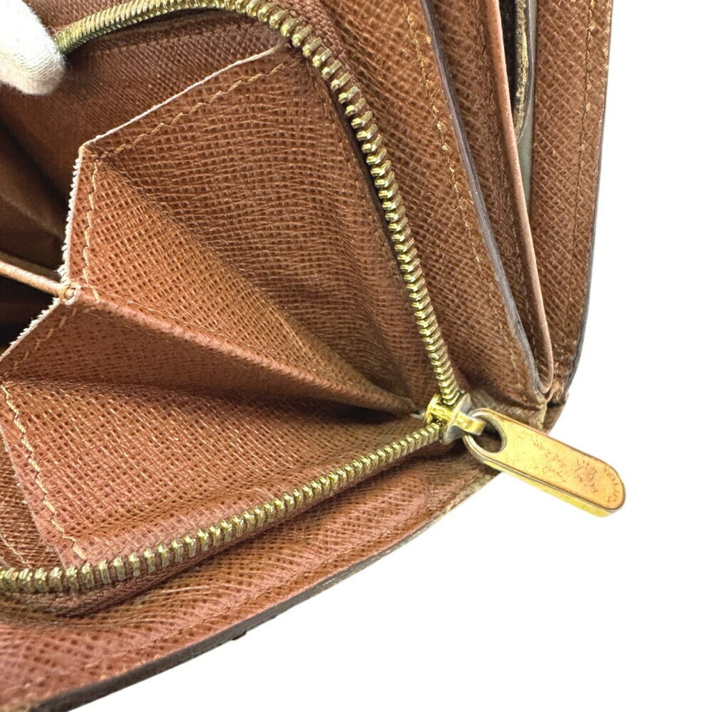 Louis Vuitton Brown Leather Wallet (Tri-Fold)