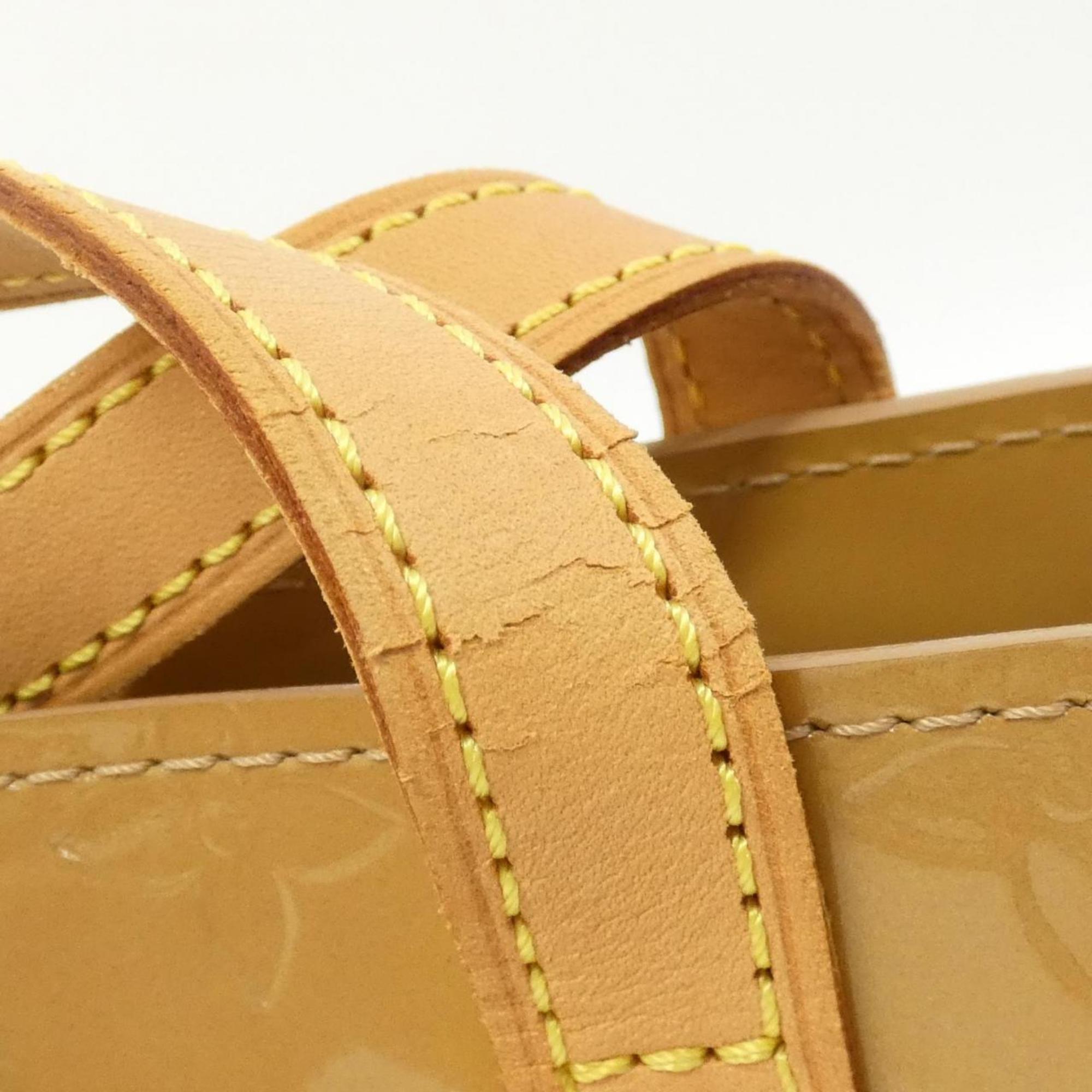 Louis Vuitton Gold Brown Leather Handbag