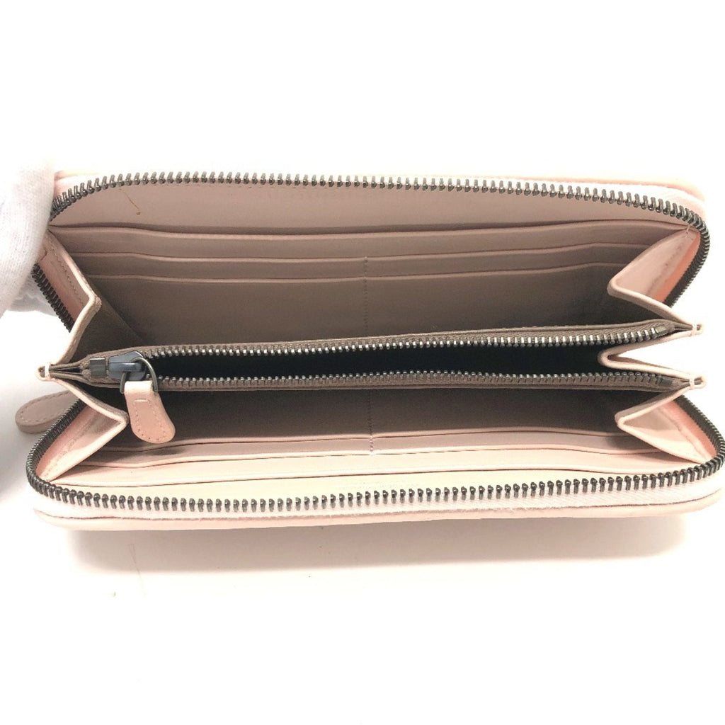 Bottega Veneta Pink Intrecciato Long Wallet (Bi-Fold)