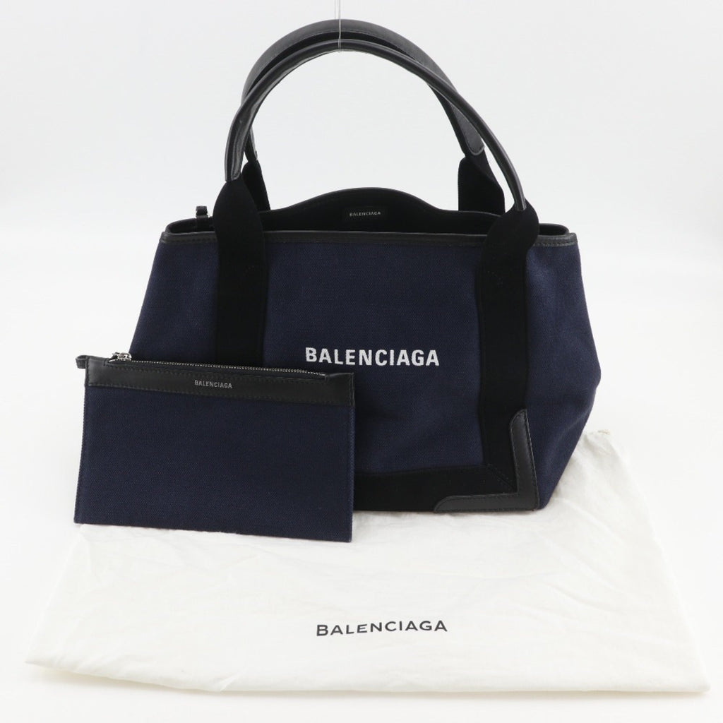 Balenciaga Navy Canvas Tote