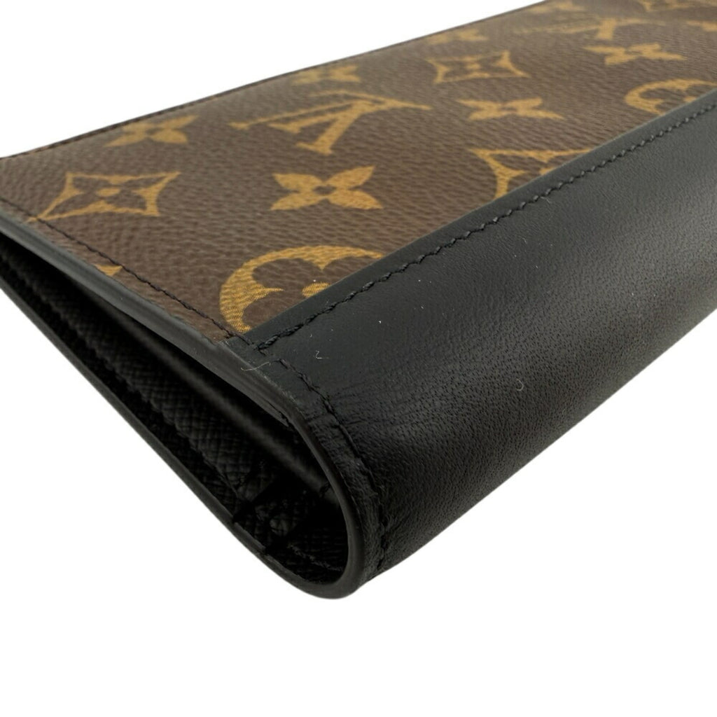 Louis Vuitton Monogram Macassar Brown Leather Long Wallet