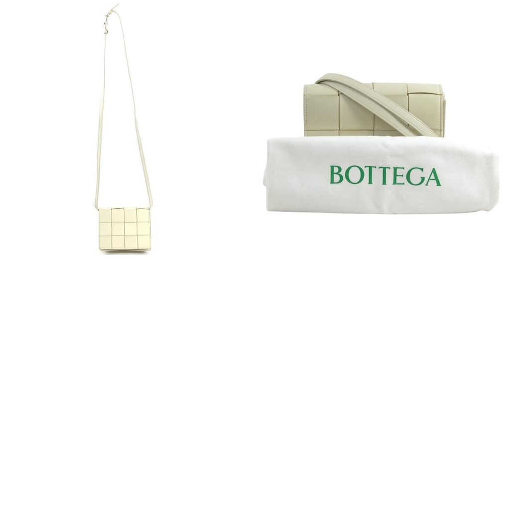 Bottega Veneta Ivory Leather Shoulder Bag