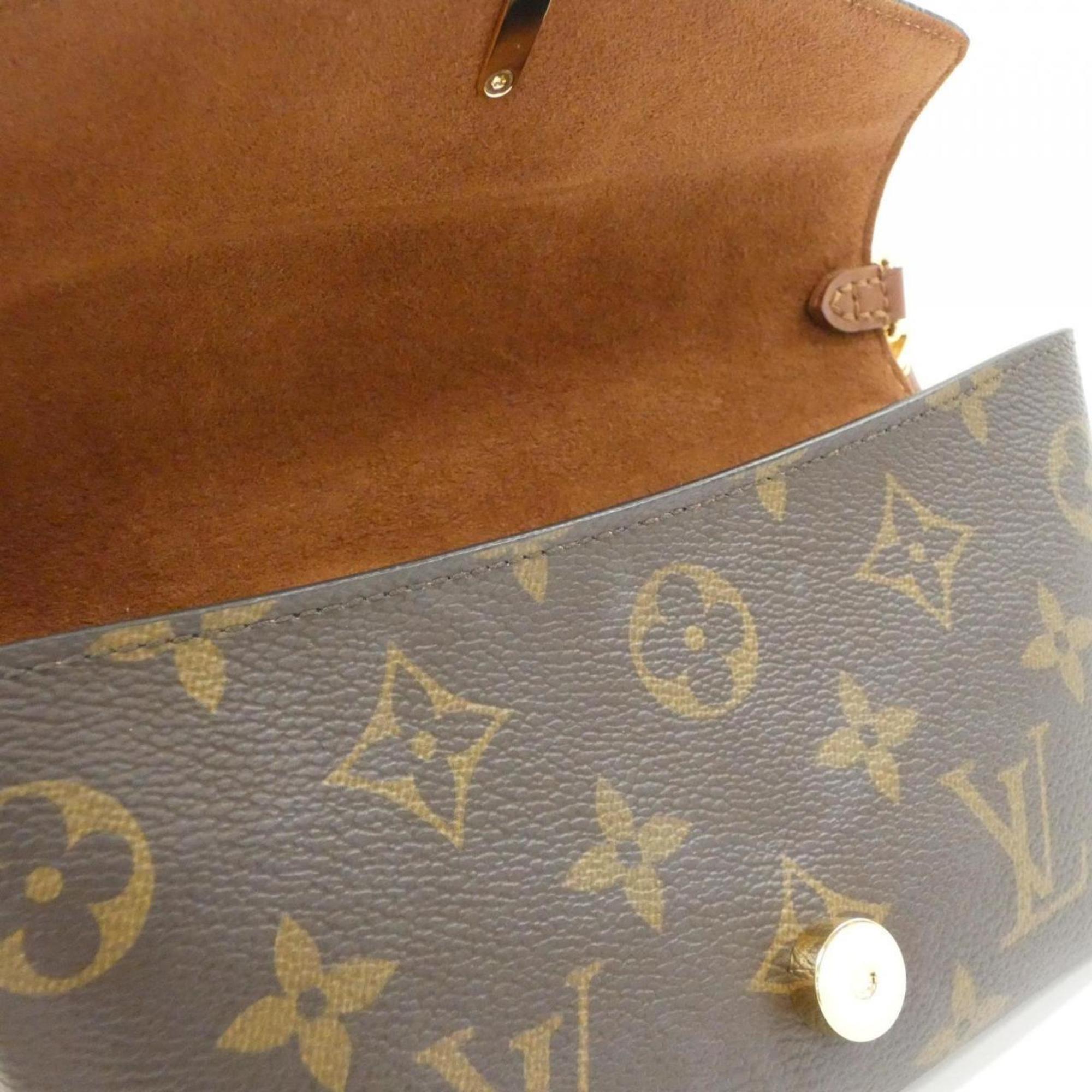 Louis Vuitton Caramel Marron Coated Canvas Leather Shoulder Bag