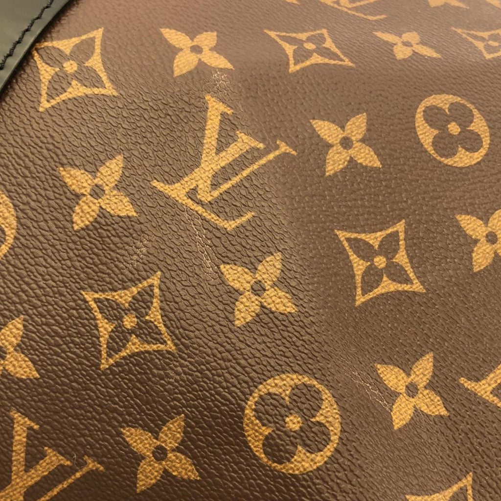 Louis Vuitton Marron Coated Canvas Boston Bag