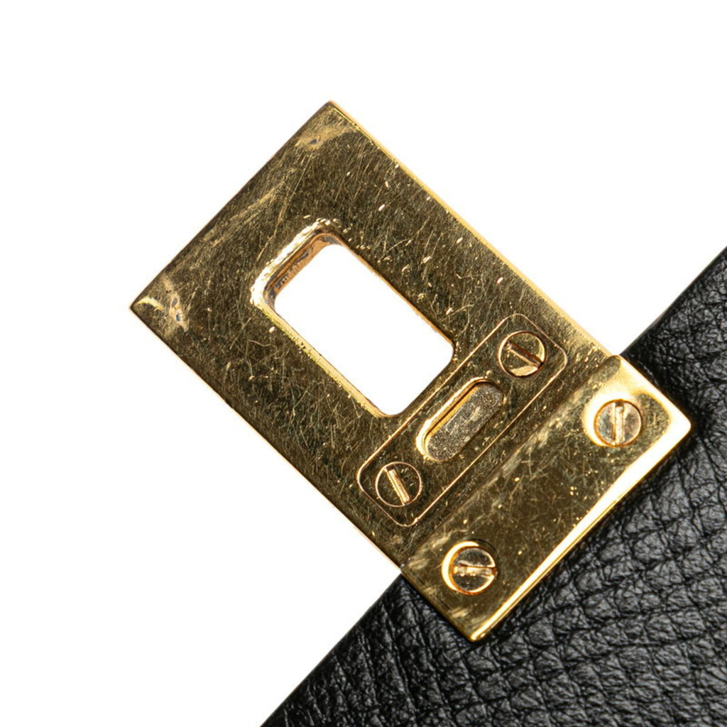 Chloé Beige Black Leather Shoulder Bag (Pre-Owned)