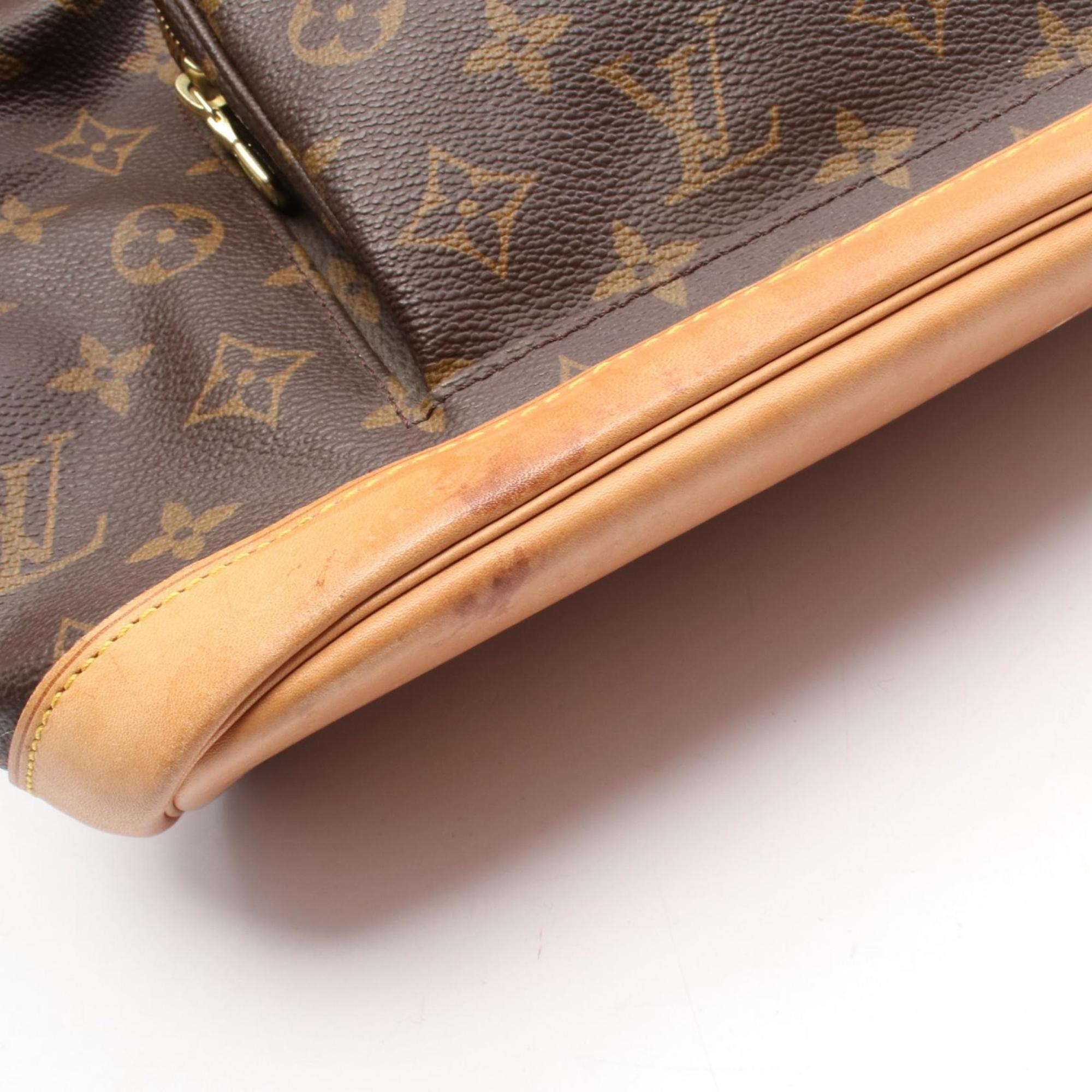 Louis Vuitton Brown Pvc Coated Canvas Monogram Leather Backpack