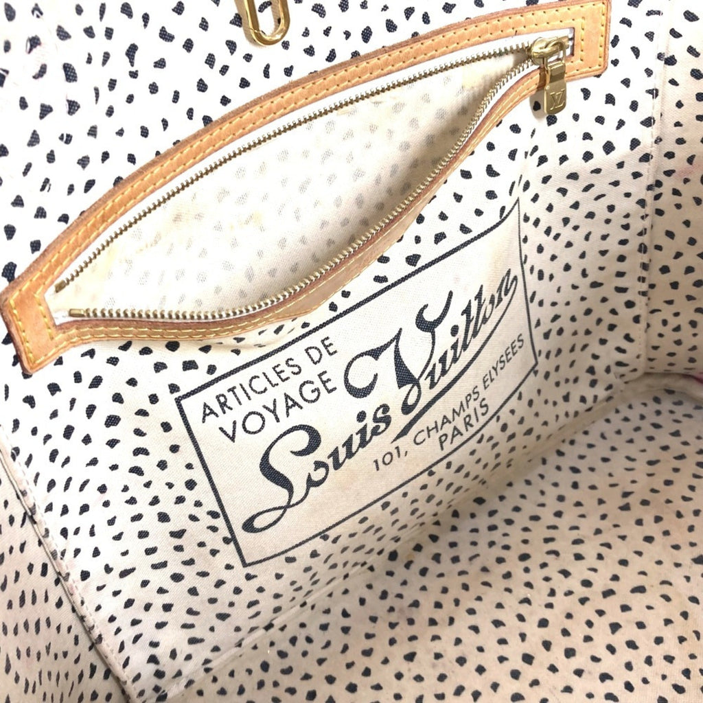 Louis Vuitton Brown Monogram White Monogram Shoulder Bag Tote Bag