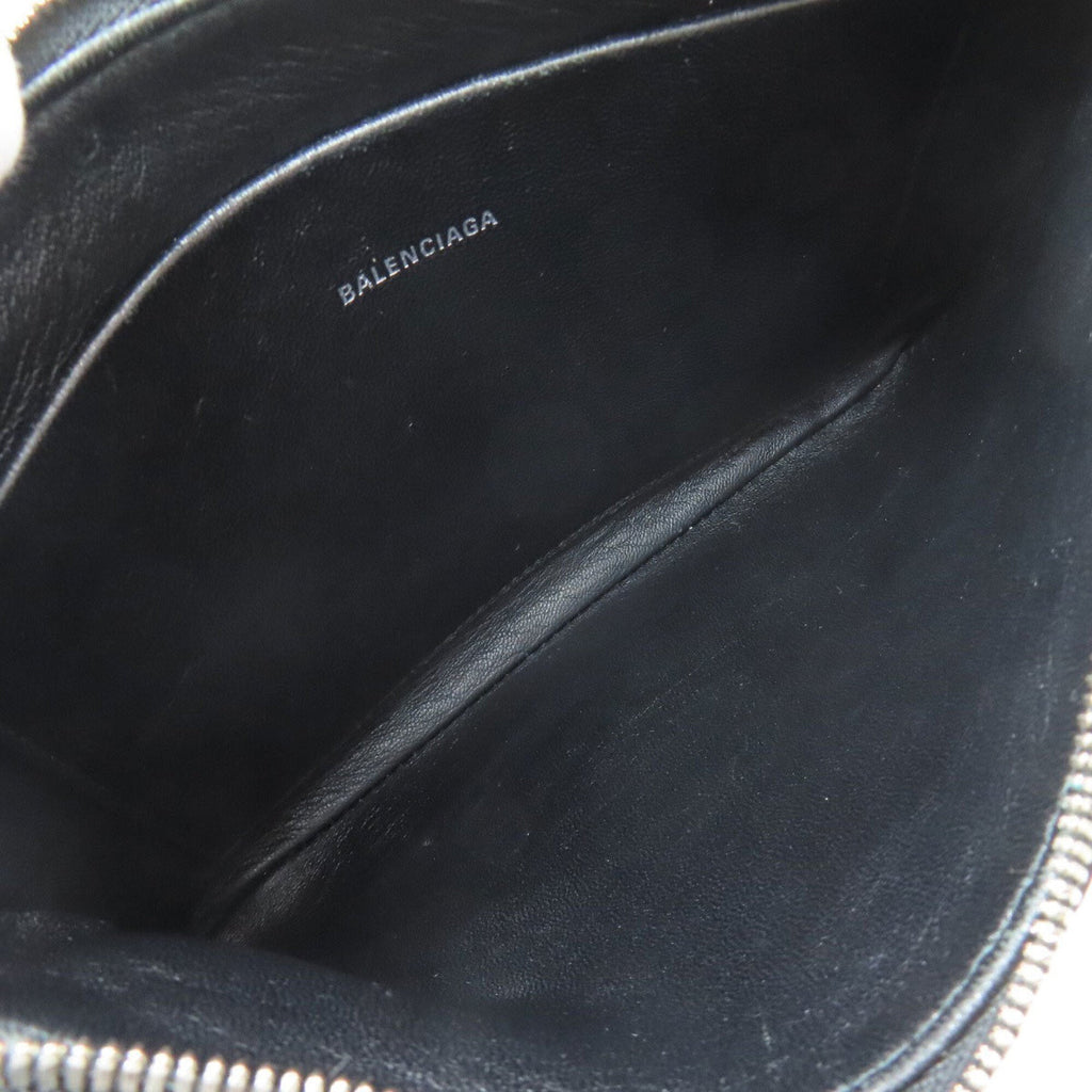 Balenciaga Black Leather Pouch