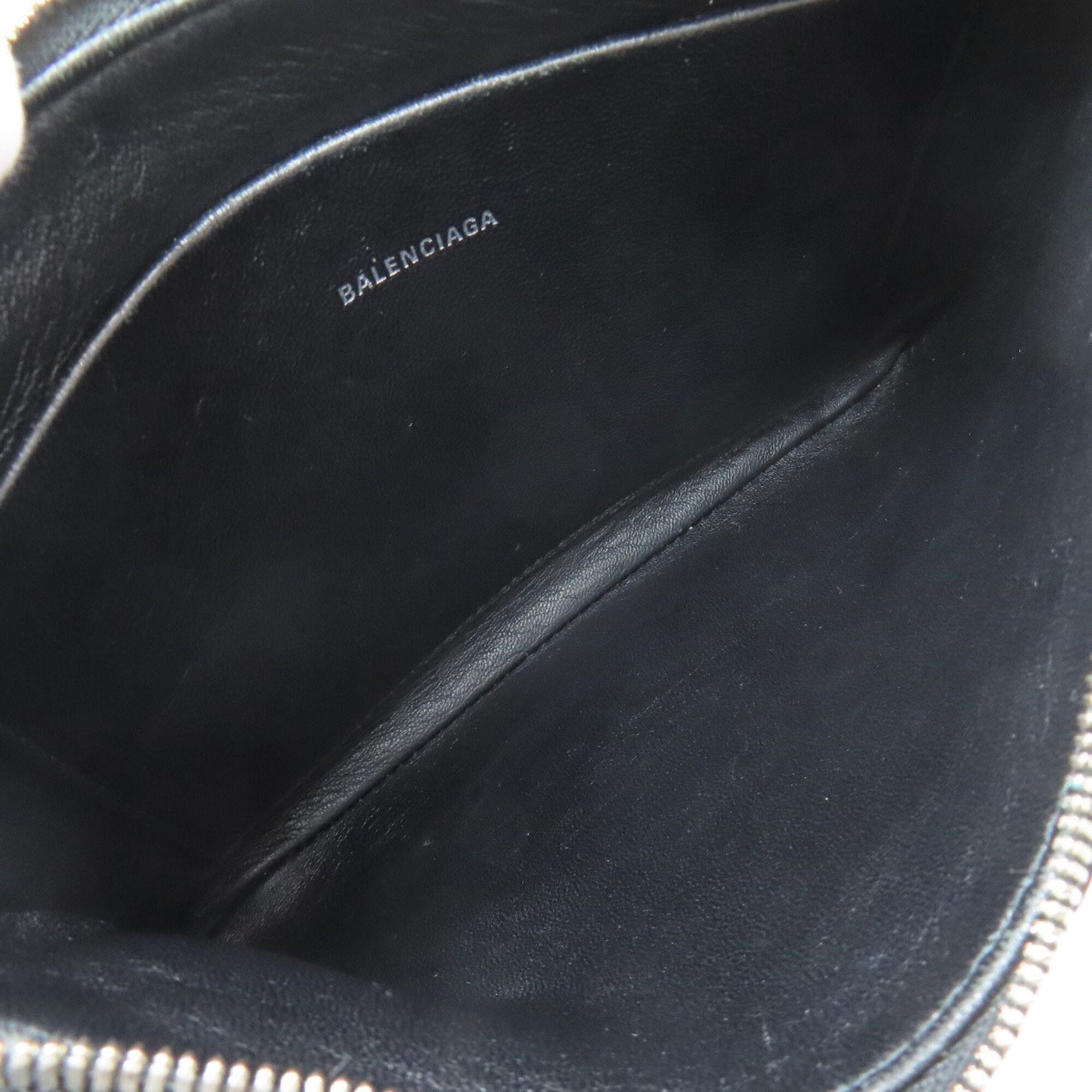 Balenciaga Black Leather Pouch